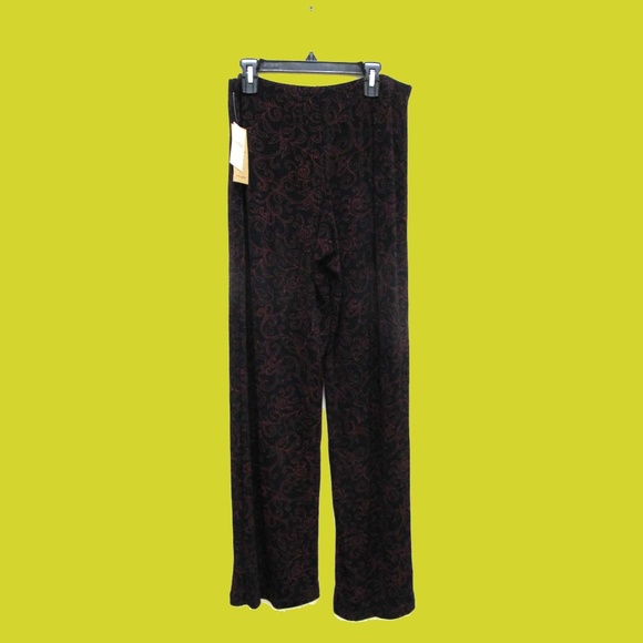 Coldwater Creek Travallure Womens Black Pants Red - Picture 1 of 5